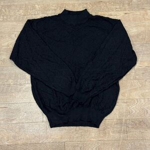 Vintage Alexxis Women's Black Sweater - Size M